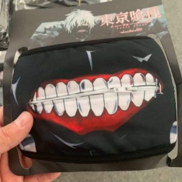 Tokyo Ghoul Anime Facemask with Zipper, Unisex, Lot of 34 - Picture 3 of 7